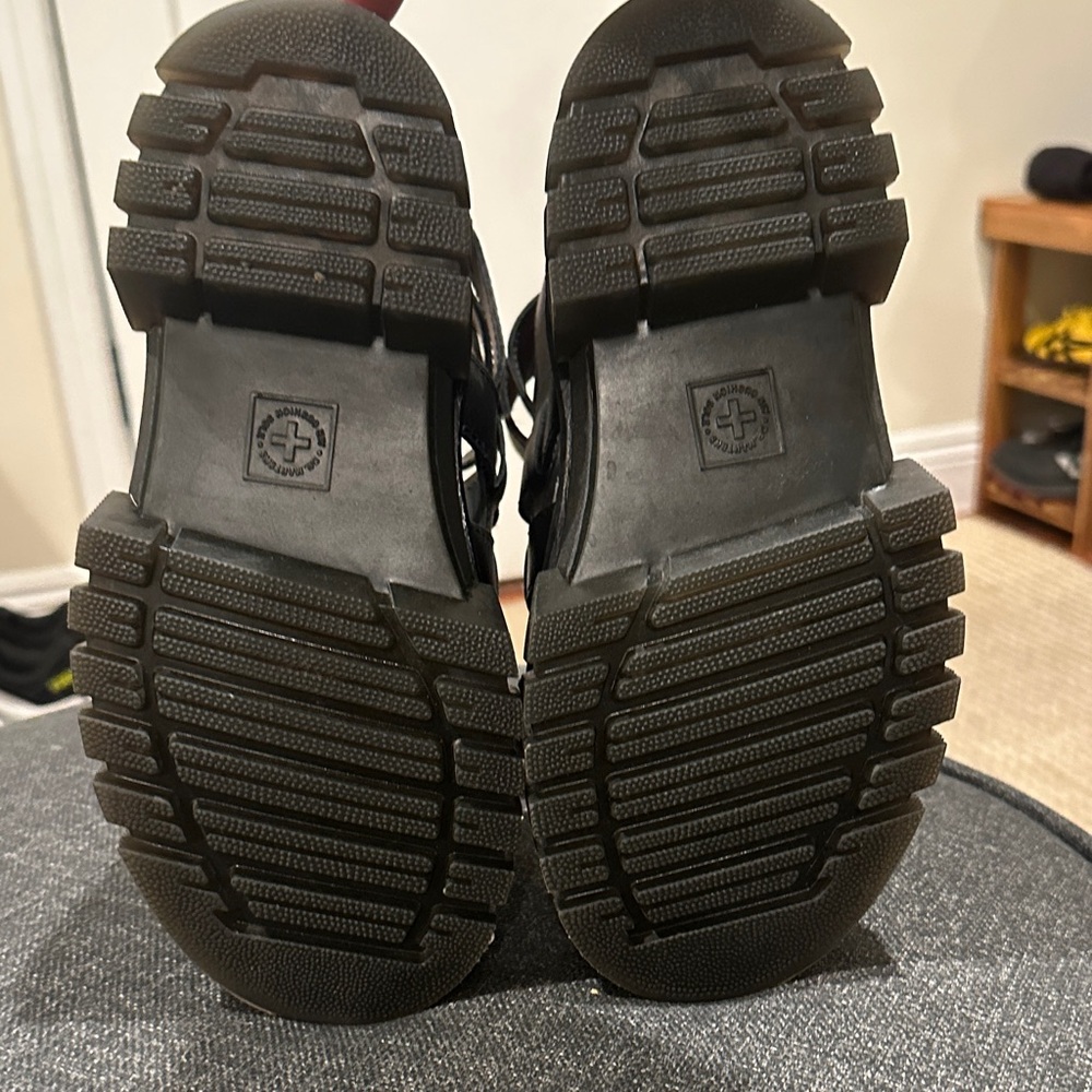 Black Platform Gladiator Sandals - image 2